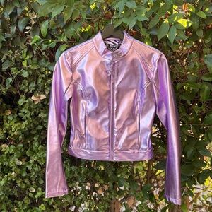 Dolls Kill Metallic Purple Women's Jacket